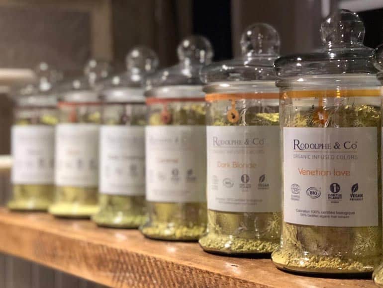 Produits de coloration naturelle de la marque Rodolphe & co