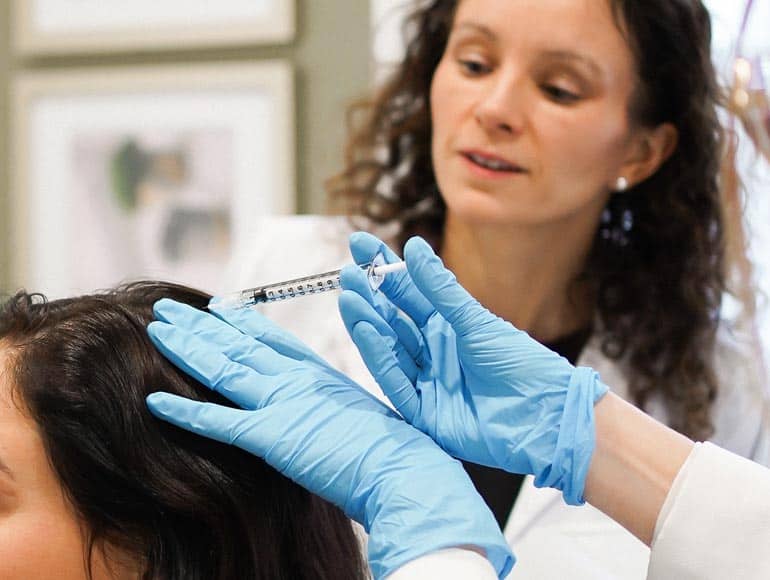Injection du plasma riche en plaquettes pour le PRP cheveux