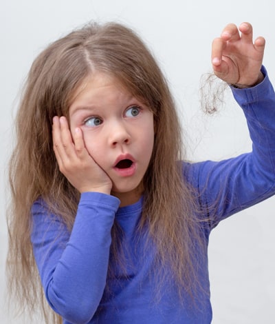 Perte de cheveux chez l'enfant