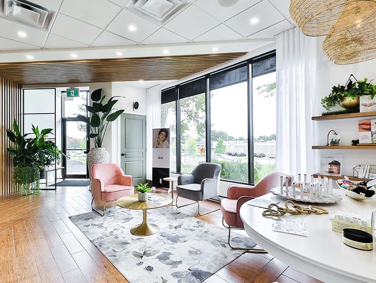 Accueil du Centre Santé du Cheveu à Rosemère